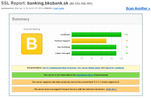 Bezpečnostný test InternetBankingu BKS Bank AG, pobočka zahraničnej banky v SR