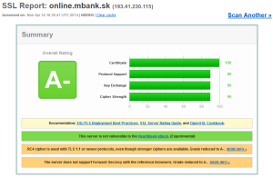 Bezpečnostný test InternetBankingu mBank S.A., pobočka zahraničnej banky